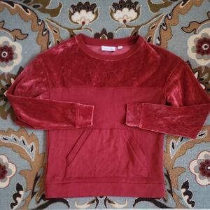 Lacoste Women's Rich Red Velvet Sweater